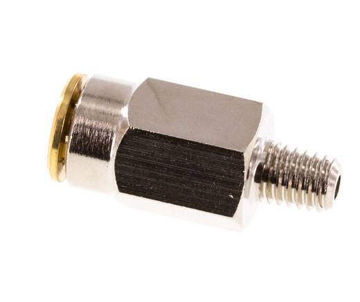 Racor de 6mm x M 6 (cónico) con rosca macho Latón NBRAlta presión [2 piezas]