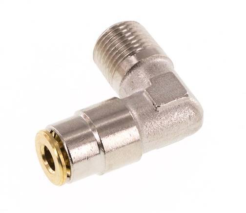 Codo de 4mm x R1/8'' de 90 grados con rosca macho de latón NBRAlta presión [2 piezas]