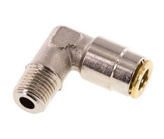 6mm x M 10 x 1 (cónico) Codo de 90deg Racor con rosca macho Latón NBRAlta presión [2 piezas]