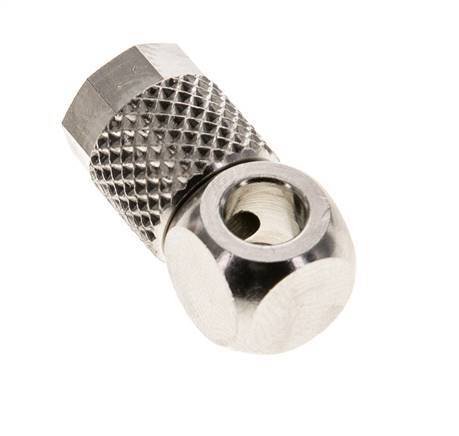 Conector Latón Niquelado 6x4 & M5 de Rosca [5 Piezas]