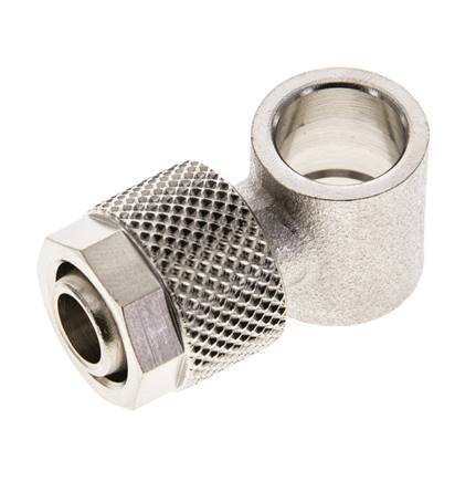 10x8 & G1/8'' Nickel plated Brass Banjo Push-on Fitting [2 Pieces]