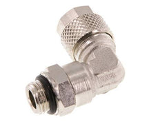 Codo de Latón Niquelado 8x6 & G1/8'' Rosca Macho NBR Giratoria [2 piezas]