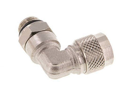 Codo de Latón Niquelado 8x6 & G1/8'' Rosca Macho NBR Giratoria [2 piezas]