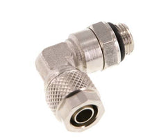 Codo de Latón Niquelado 8x6 & G1/8'' Rosca Macho NBR Giratoria [2 piezas]