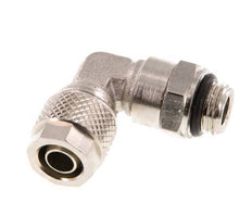 Codo de Latón Niquelado 8x6 & G1/8'' Rosca Macho NBR Giratoria [2 piezas]