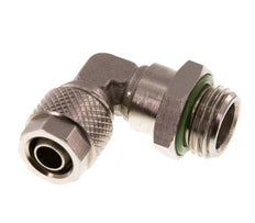 Codo de Latón Niquelado 8x6 & G1/4'' Rosca Macho FKM Giratoria [2 piezas]