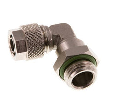 Codo de Latón Niquelado 8x6 & G1/4'' Rosca Macho FKM Giratoria [2 piezas]