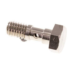 Perno Banjo de Latón Niquelado de 1 vía Rosca Macho M5 L14,5mm [10 piezas]