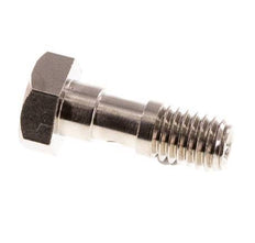 Perno Banjo de Latón Niquelado de 1 vía Rosca Macho M5 L14,5mm [10 piezas]