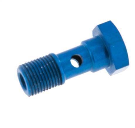 1-way Aluminum Banjo Bolt with G1/8'' Male Threads L25mm [5 Pieces]