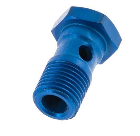 1-way Aluminum Banjo Bolt with G1/4'' Male Threads L25mm [5 Pieces]