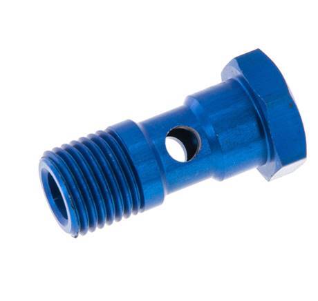 1-way Aluminum Banjo Bolt with G1/4'' Male Threads L30mm [2 Pieces]