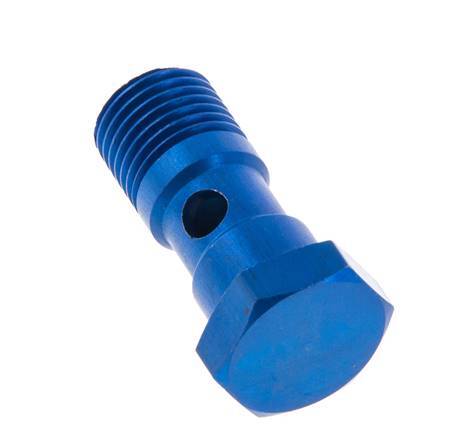 1-way Aluminum Banjo Bolt with G1/4'' Male Threads L30mm [2 Pieces]