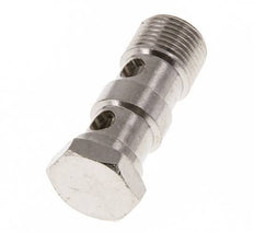 2-way nickel-plated Brass Banjo Bolt with G3/8'' Male Threads L42mm [2 Pieces]