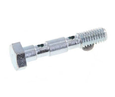 2-way zinc plated Steel Banjo Bolt with M5 Male Threads L27mm [2 Pieces]