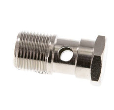1-way nickel-plated Brass Banjo Bolt with G3/8'' Male Threads L32mm [2 Pieces]