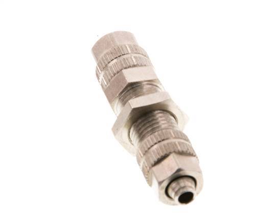Conector Recto Latón Niquelado 4.3x3 [2 piezas]