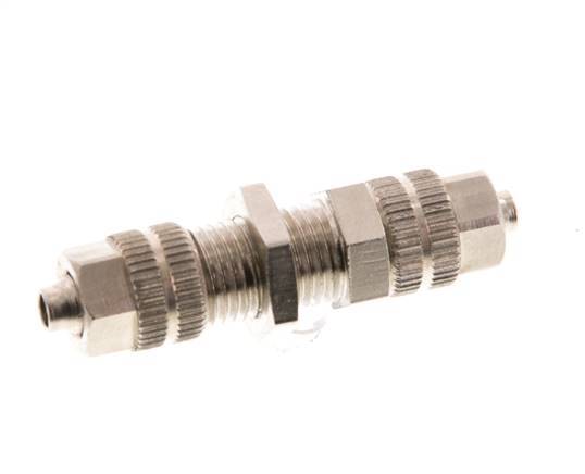 Conector Recto Latón Niquelado 4.3x3 [2 piezas]