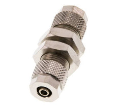 Conector Recto Latón Niquelado 8x6 & 6x4 Pasamuros [2 piezas]