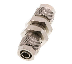 Conector Recto Latón Niquelado 8x6 Pasamuros [2 piezas]