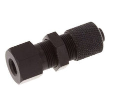 6x4 & M5 Aluminum Straight Push-on Fitting with Female Threads Bulkhead