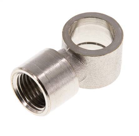 Conector Banjo de Latón Niquelado G1/4'' Rosca Hembra [2 piezas]