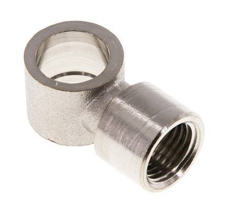 Conector Banjo de Latón Niquelado G1/4'' Rosca Hembra [2 piezas]