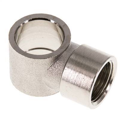 Conector Banjo de Latón Niquelado G3/8'' Rosca Hembra [2 piezas]
