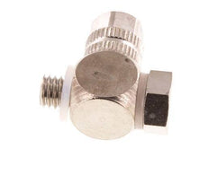 4.3x3 & M5 Nickel plated Brass Banjo Push-on Fitting with Male Threads with O-ring Rotatable [10 Pieces]