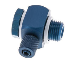 Racor Banjo a Presión Rosca Macho de Aluminio con Junta Tórica Rotativa 4.3x3 & G1/8'' [10 Piezas]