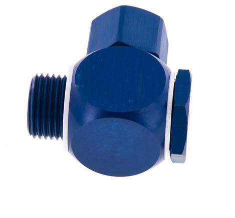 Racor Banjo a Presión Rosca Macho de Aluminio con Junta Tórica Rotativa 17.6x13 & G1/2'' [5 Piezas]