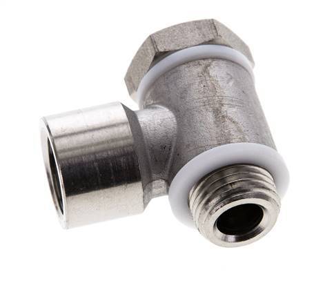 G1/4'' Stainless Steel 1.4404 Banjo Fitting with Male and Female Threads with Banjo Bolt with O-ring Rotatable