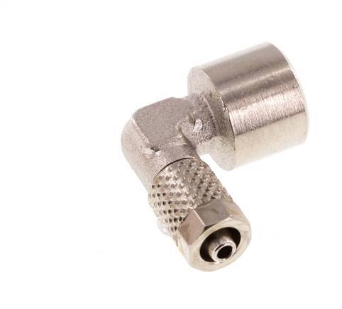 Codo de Latón Niquelado 5x3 & G1/8'' Rosca Hembra [5 piezas]