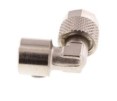 8x6 & G1/8'' Nickel plated Brass Elbow Push-on Fitting with Female Threads [5 Pieces]