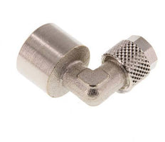 6x4 & G1/4'' Nickel plated Brass Elbow Push-on Fitting with Female Threads [2 Pieces]