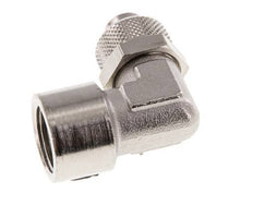 12x10 & G3/8'' Nickel plated Brass Elbow Push-on Fitting with Female Threads [2 Pieces]