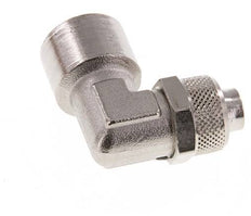 12x10 & G3/8'' Nickel plated Brass Elbow Push-on Fitting with Female Threads [2 Pieces]