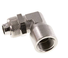 12x10 & G3/8'' Nickel plated Brass Elbow Push-on Fitting with Female Threads [2 Pieces]