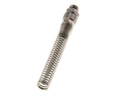 Conector Recto Latón Niquelado 10x8 & G1/4'' con protección contra dobleces de Rosca Macho [2 piezas]
