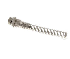 10x8 & G3/8'' Nickel plated Brass Straight Push-on Fitting with Male Threads Bend Protection [2 Pieces]