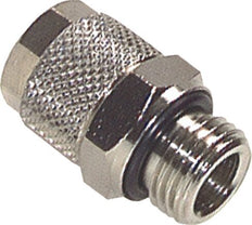 4.3x3 & G1/8'' Nickel plated Brass Straight Push-on Fitting with Male Threads NBR [5 Pieces]