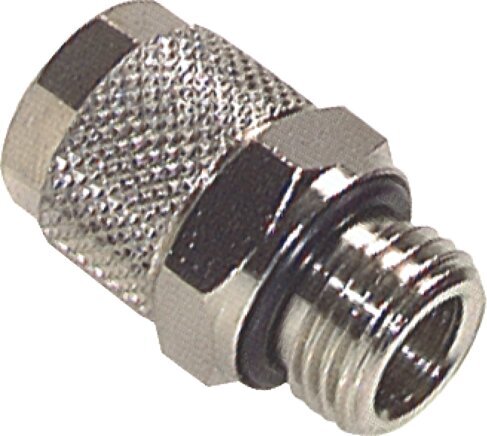 8x6 & G1/2'' Nickel plated Brass Straight Push-on Fitting with Male Threads NBR [2 Pieces]