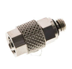 6x4 & M5 Nickel plated Brass Straight Push-on Fitting with Male Threads NBR [10 Pieces]