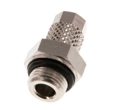 4.3x3 & G1/8'' Nickel plated Brass Straight Push-on Fitting with Male Threads NBR [5 Pieces]