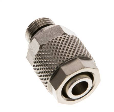 10x8 & G1/8'' Nickel plated Brass Straight Push-on Fitting with Male Threads NBR [5 Pieces]