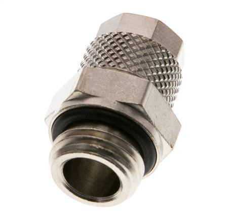 8x6 & G1/4'' Nickel plated Brass Straight Push-on Fitting with Male Threads NBR [5 Pieces]