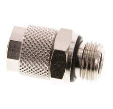 10x8 & G1/4'' Nickel plated Brass Straight Push-on Fitting with Male Threads NBR [2 Pieces]