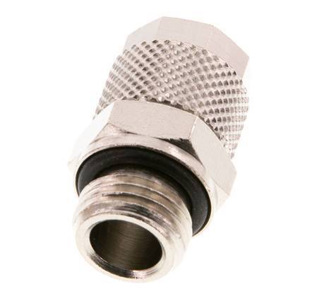 10x8 & G1/4'' Nickel plated Brass Straight Push-on Fitting with Male Threads NBR [2 Pieces]