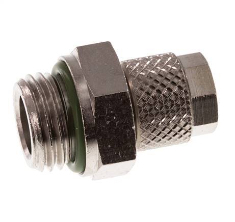 6x4 & G1/4'' Nickel plated Brass Straight Push-on Fitting with Male Threads FKM [5 Pieces]