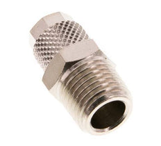 6x4 & R1/4'' Nickel plated Brass Straight Push-on Fitting with Male Threads [5 Pieces]